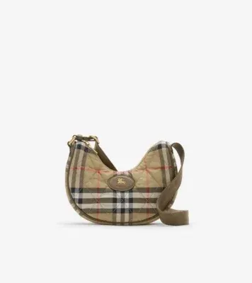 Horseshoe Crossbody Bag​ in Sand beige - Women, Nylon, Technical