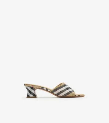 Check Sloane Mules in Sand beige