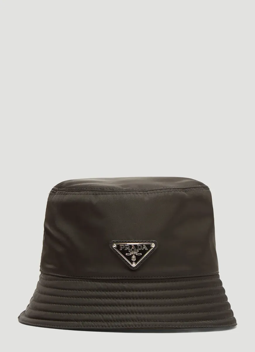 Nylon Logo Bucket Hat