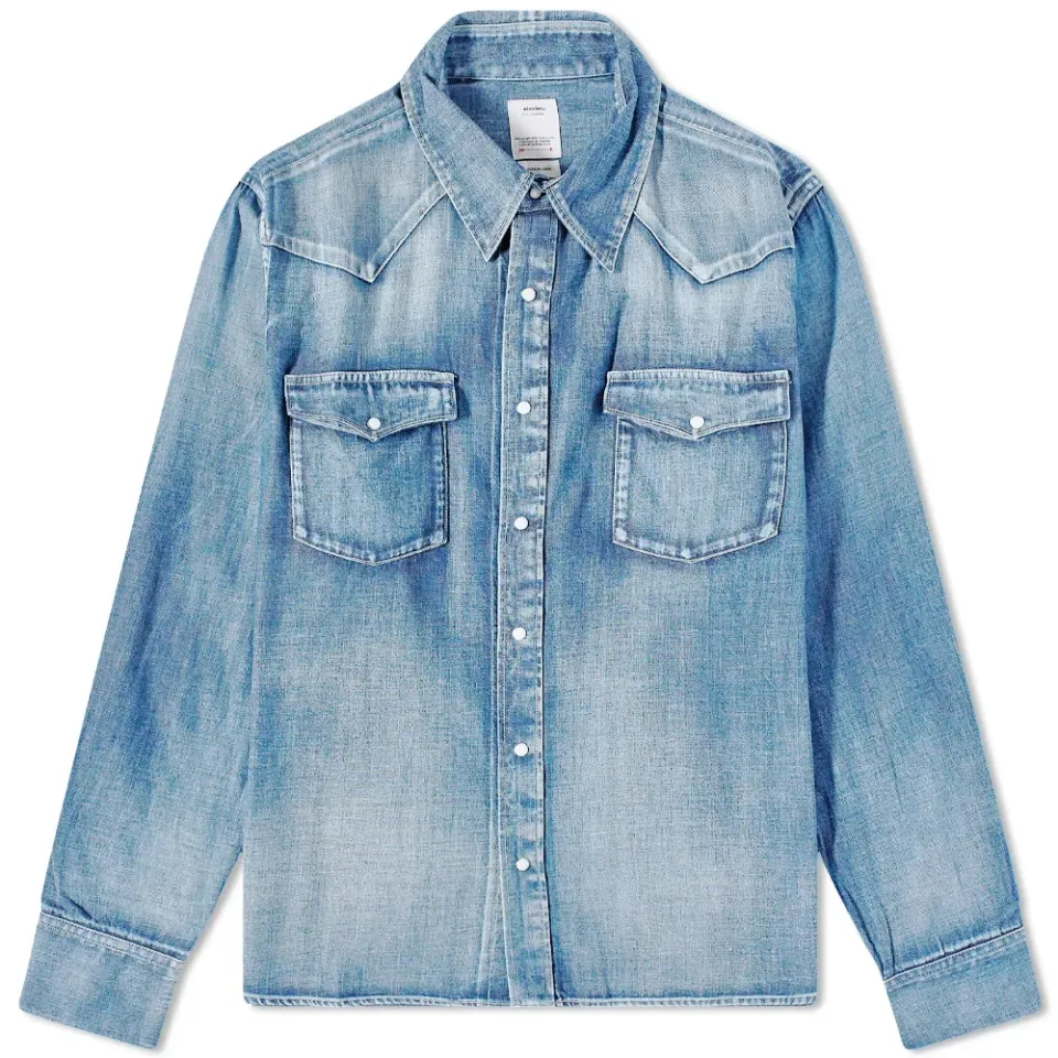 Social Sculpture Damaged Denim Shirt