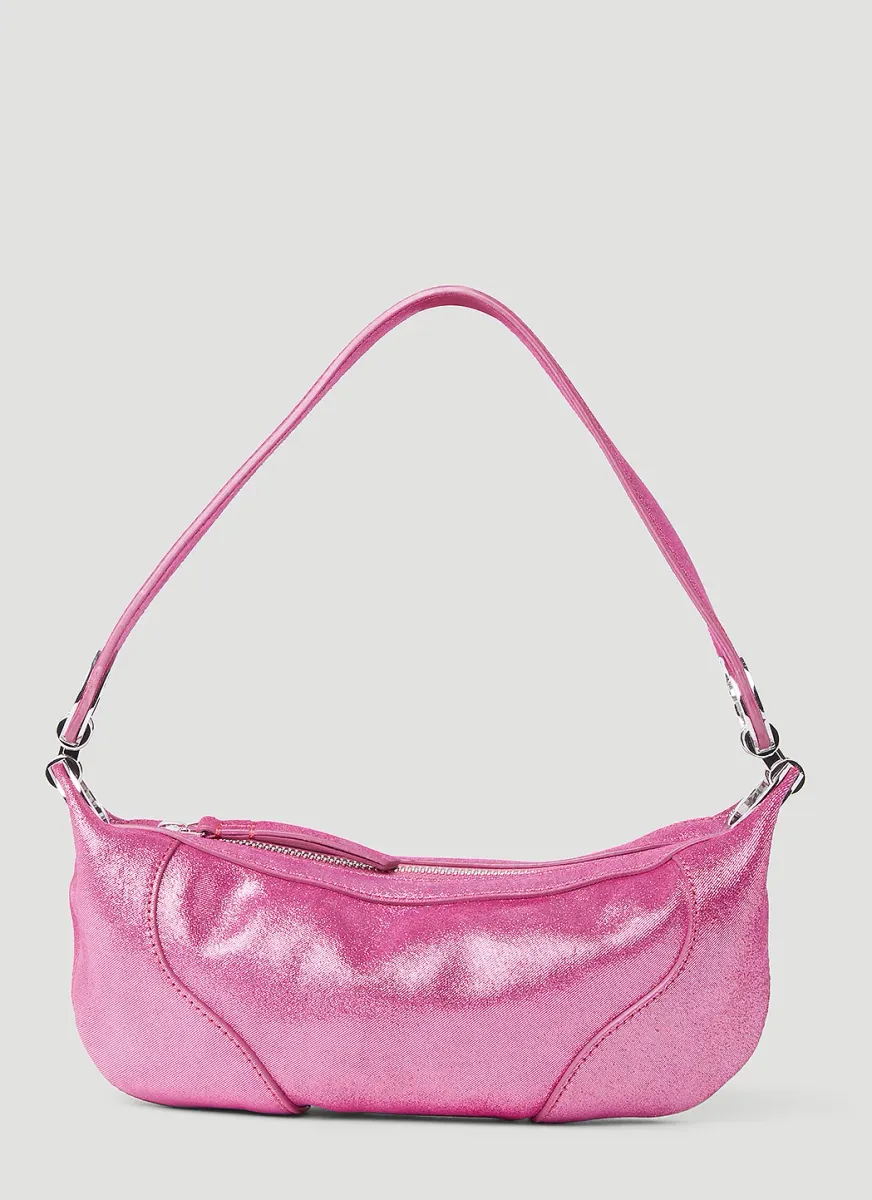 Mini Amira Jeans Lame Leather Shoulder Bag