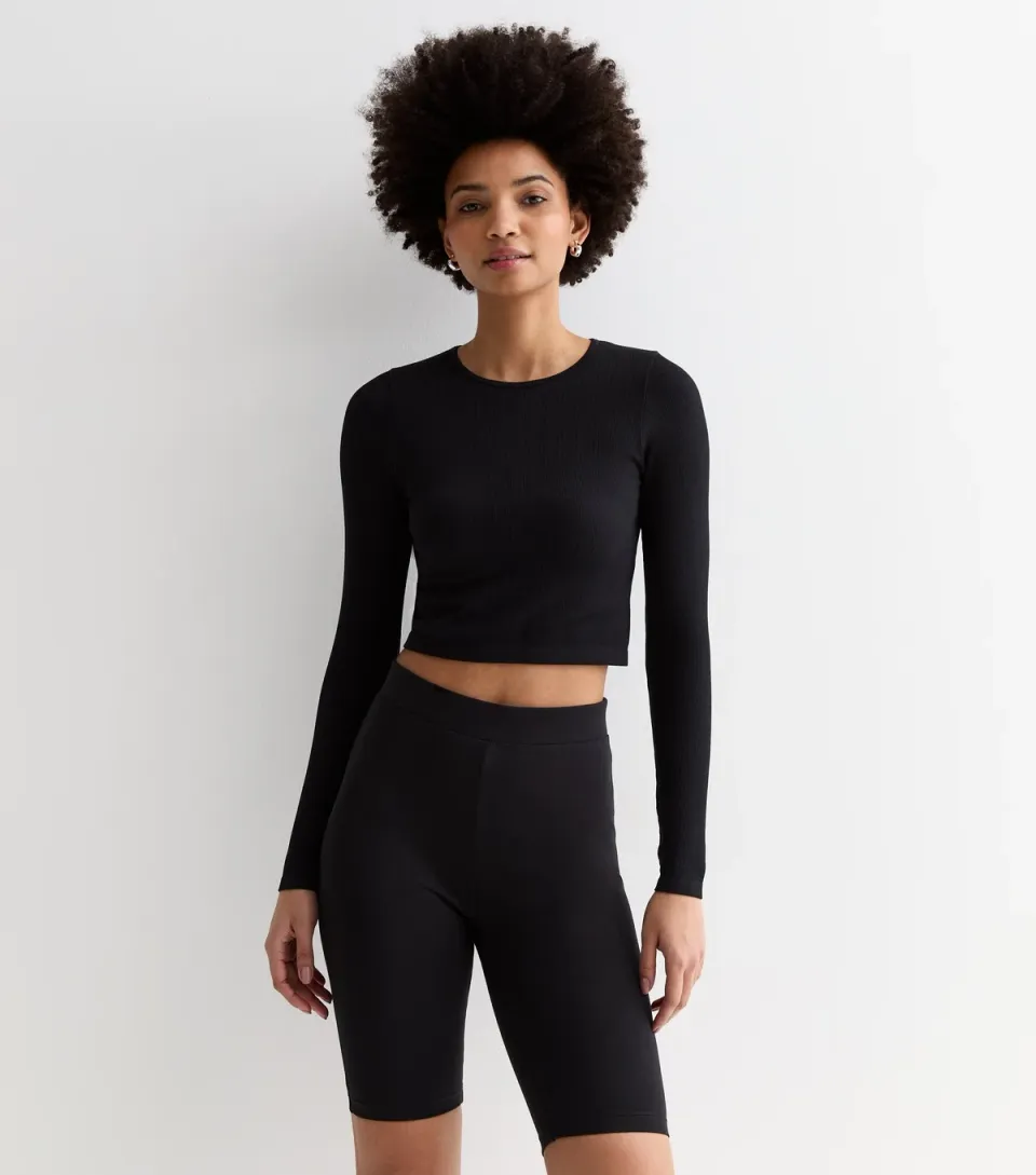 Women's Tall Black Cycling Shorts