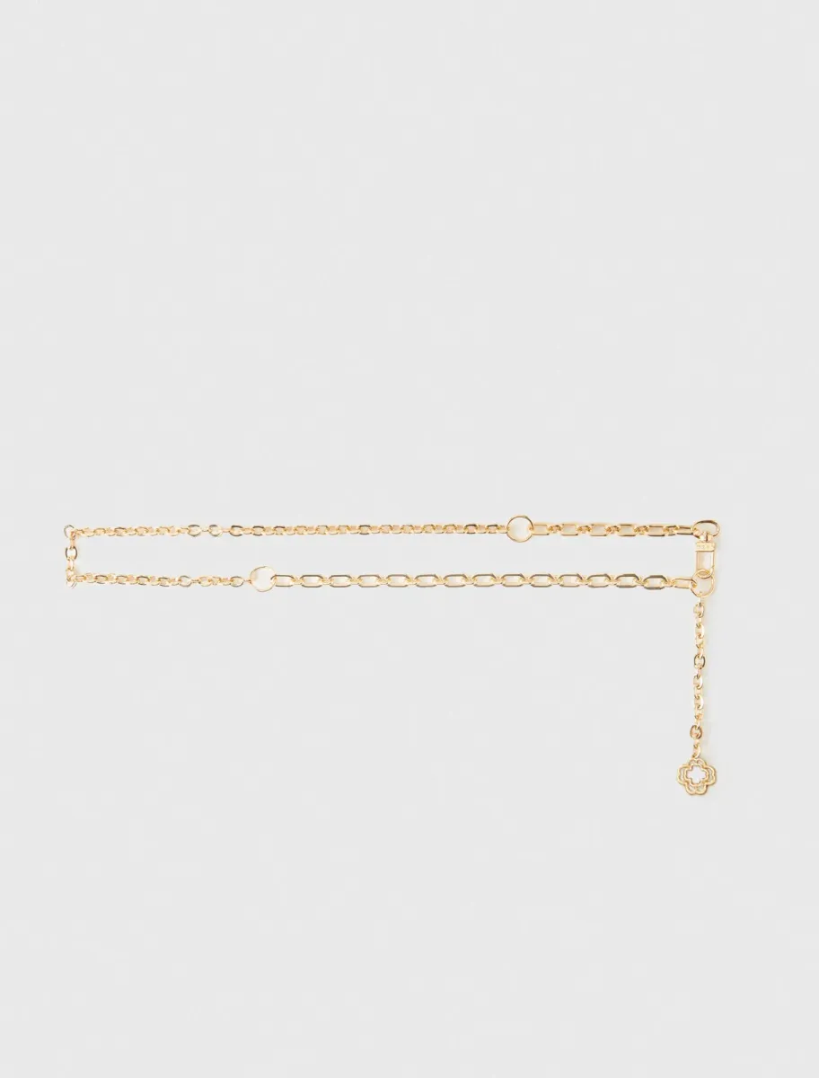 Clover logo chain belt