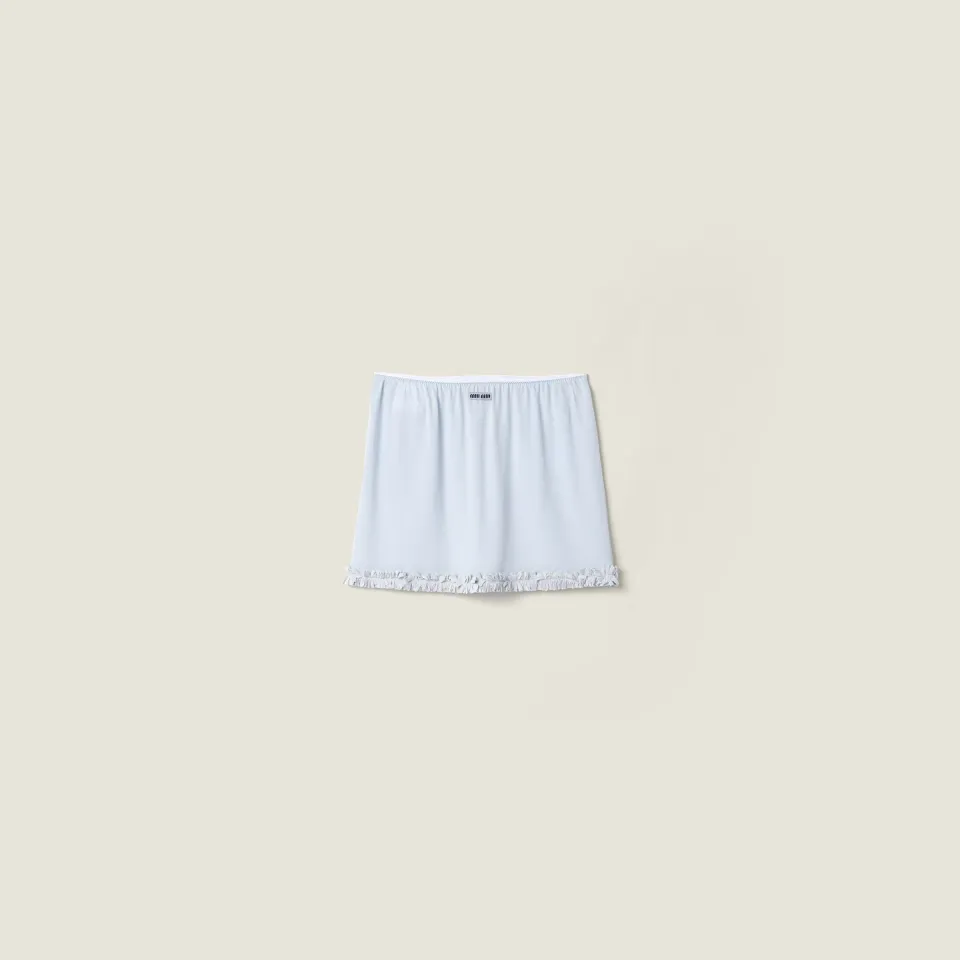 Crepe de chine miniskirt