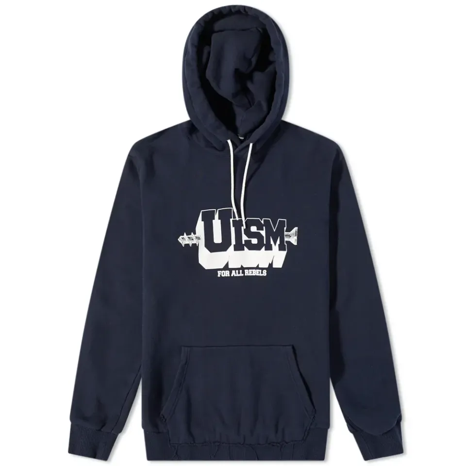 Uism Cut Up Popover Hoodie