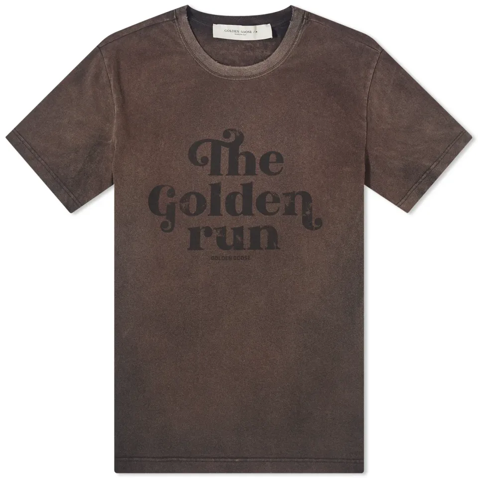 Golden Run Print T-Shirt