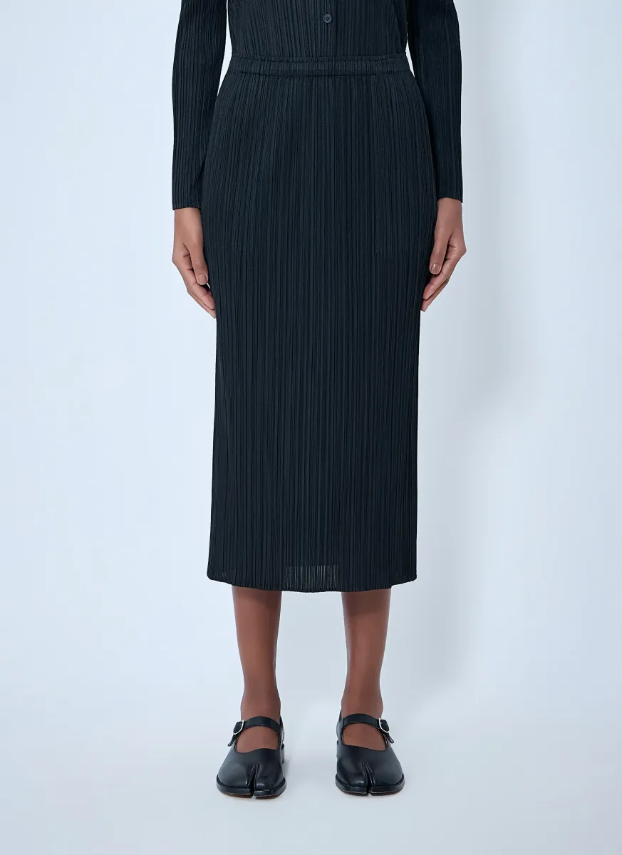 Pleated Midi Skirt