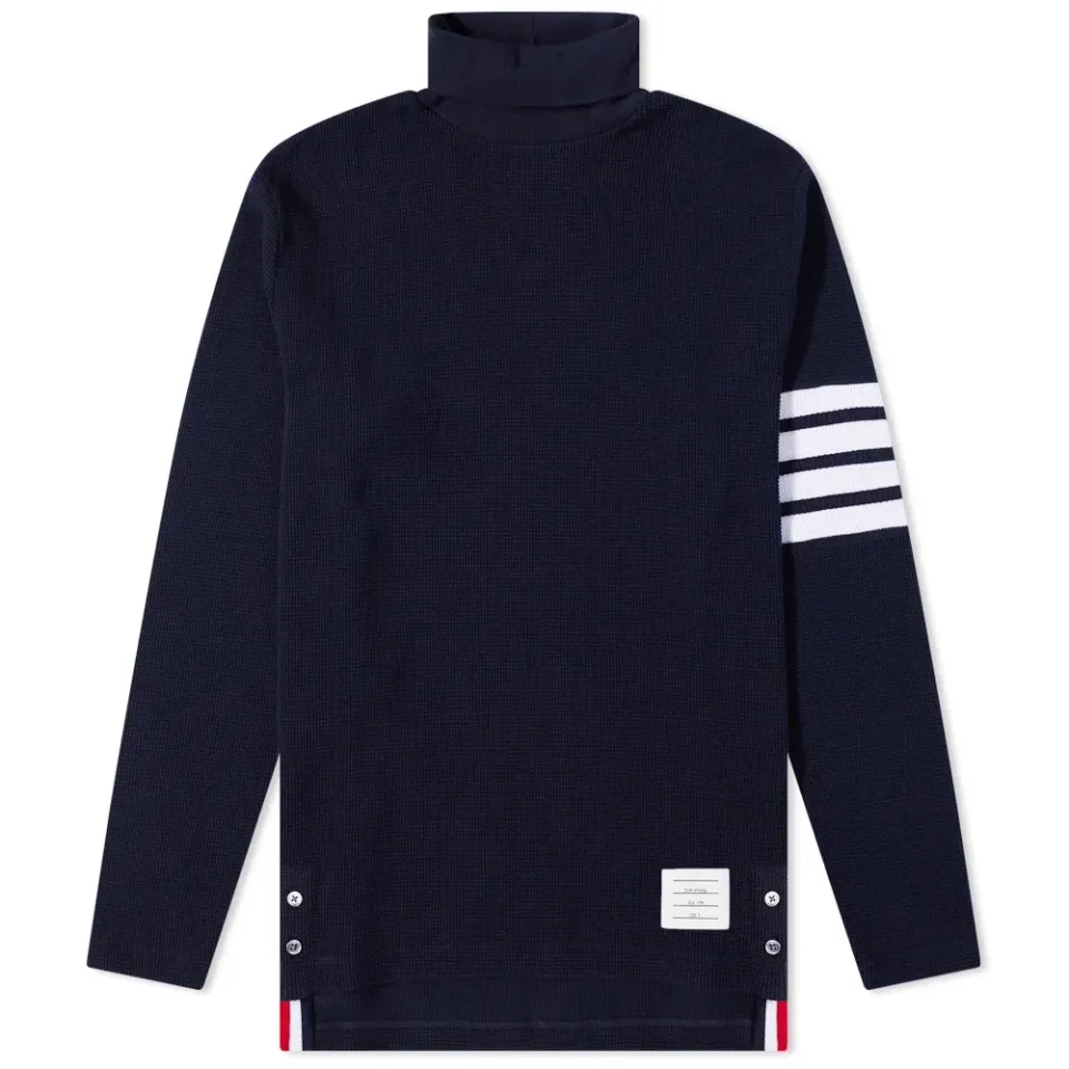 4 Bar Waffle Roll Neck