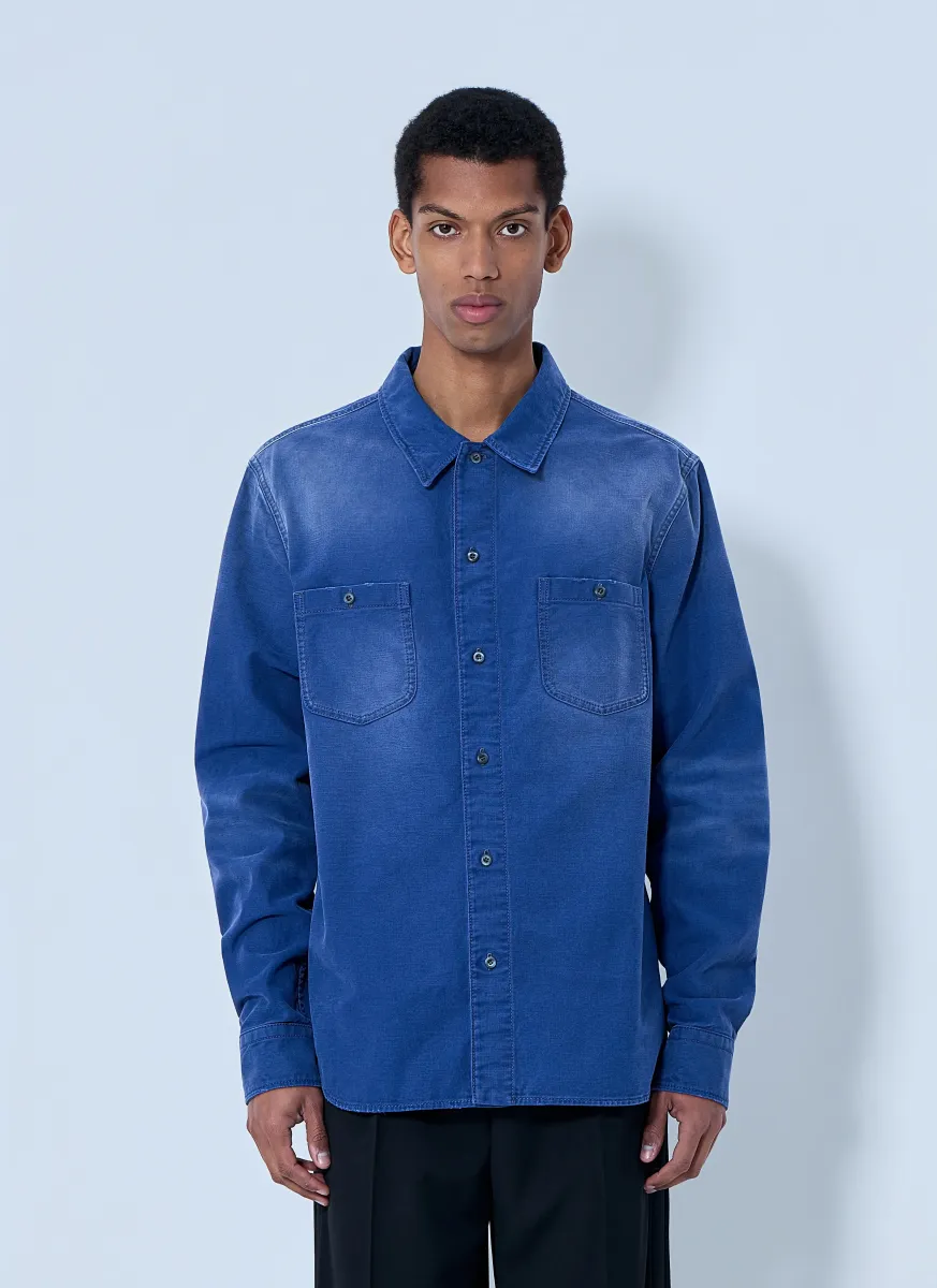 Denim Button-Down Shirt