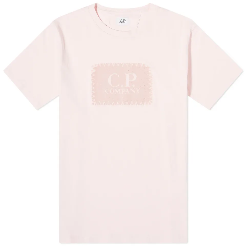 30/1 Jersey Label Style Logo T-Shirt