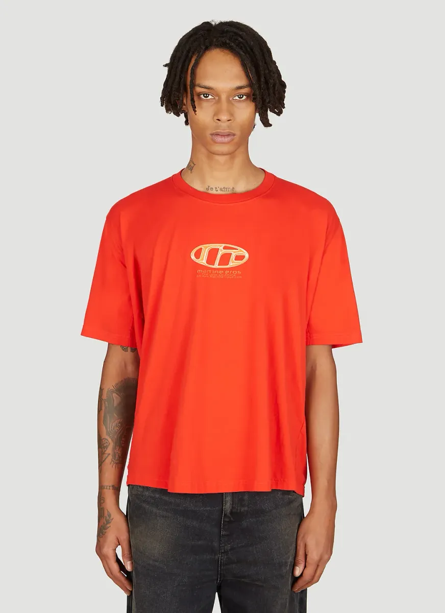 Pulled Neck Short Sleeve T-Shirt