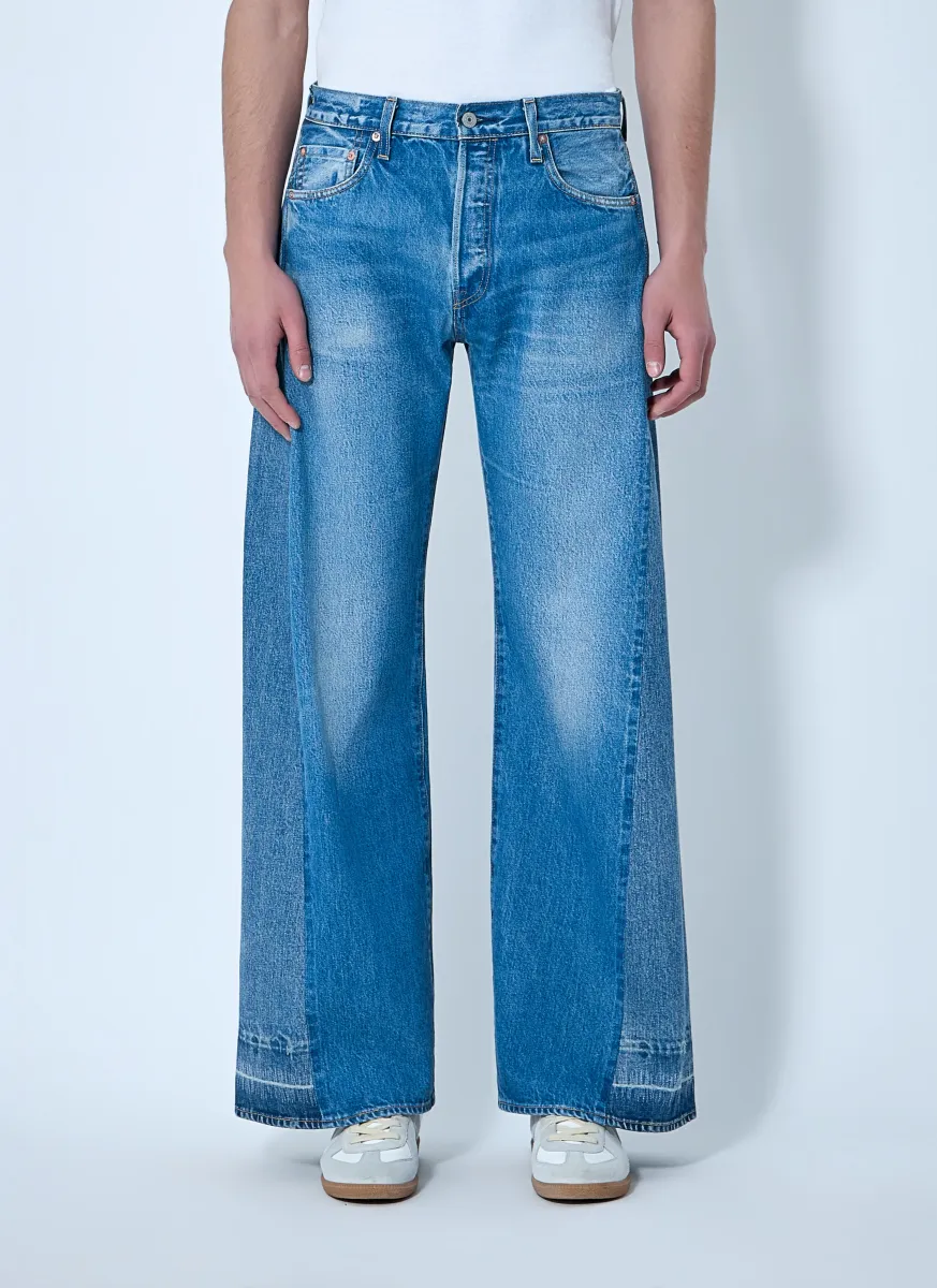 Wide-Leg Denim Jeans