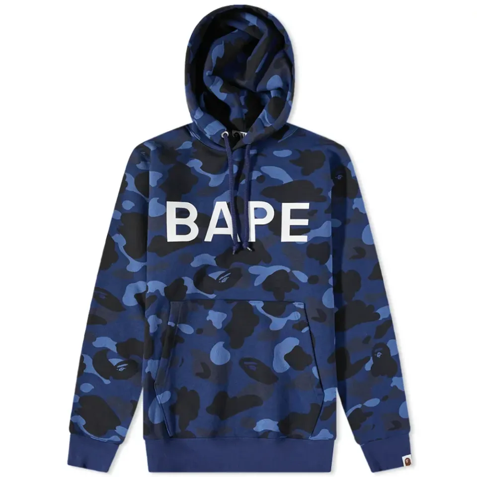 Color Camo Bape Pullover Hoody