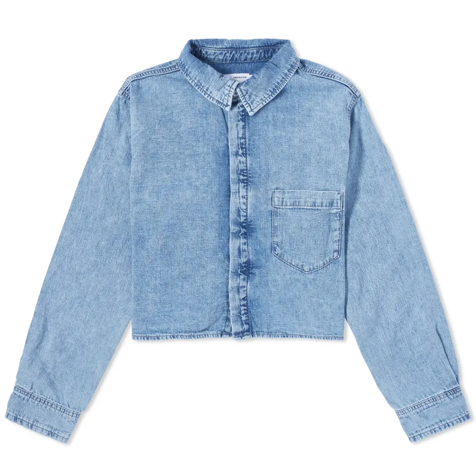 Cropped Denim Shirt