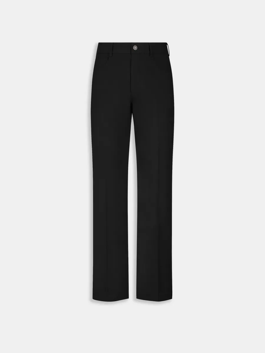 SLIM BOOT CUT PANT - Black