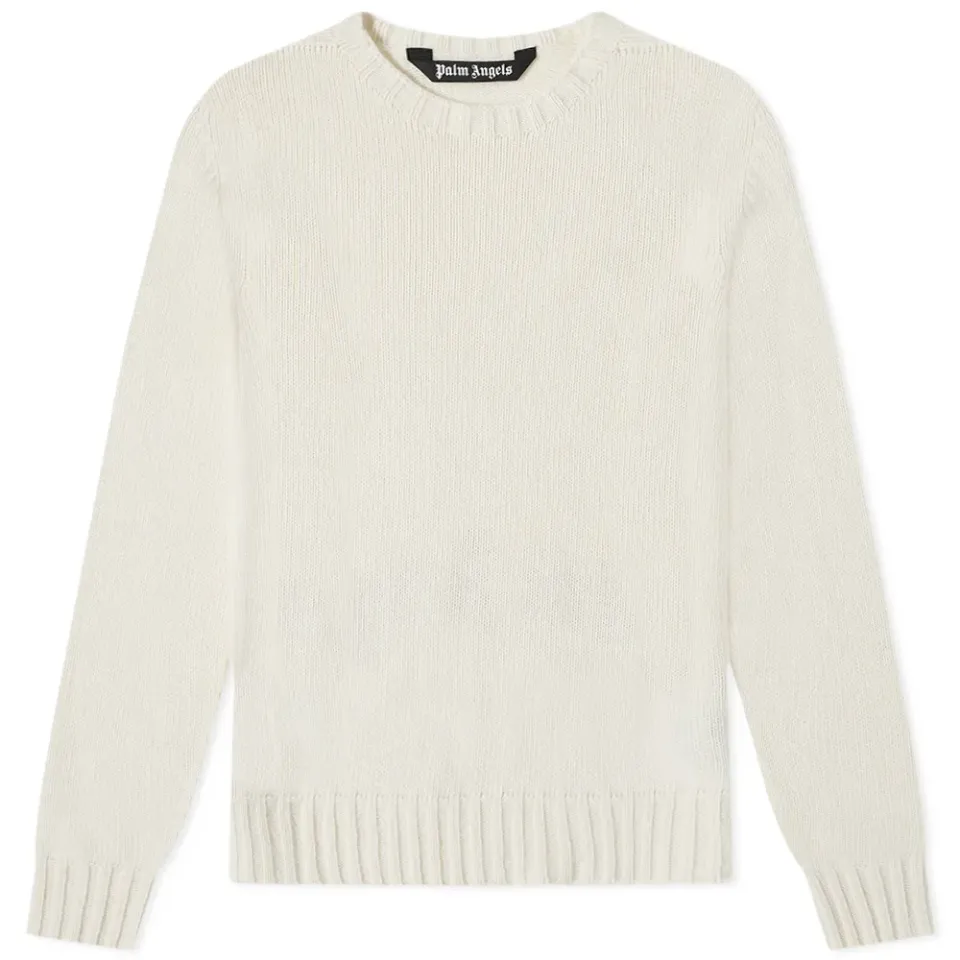 Curved Logo Crew Knit