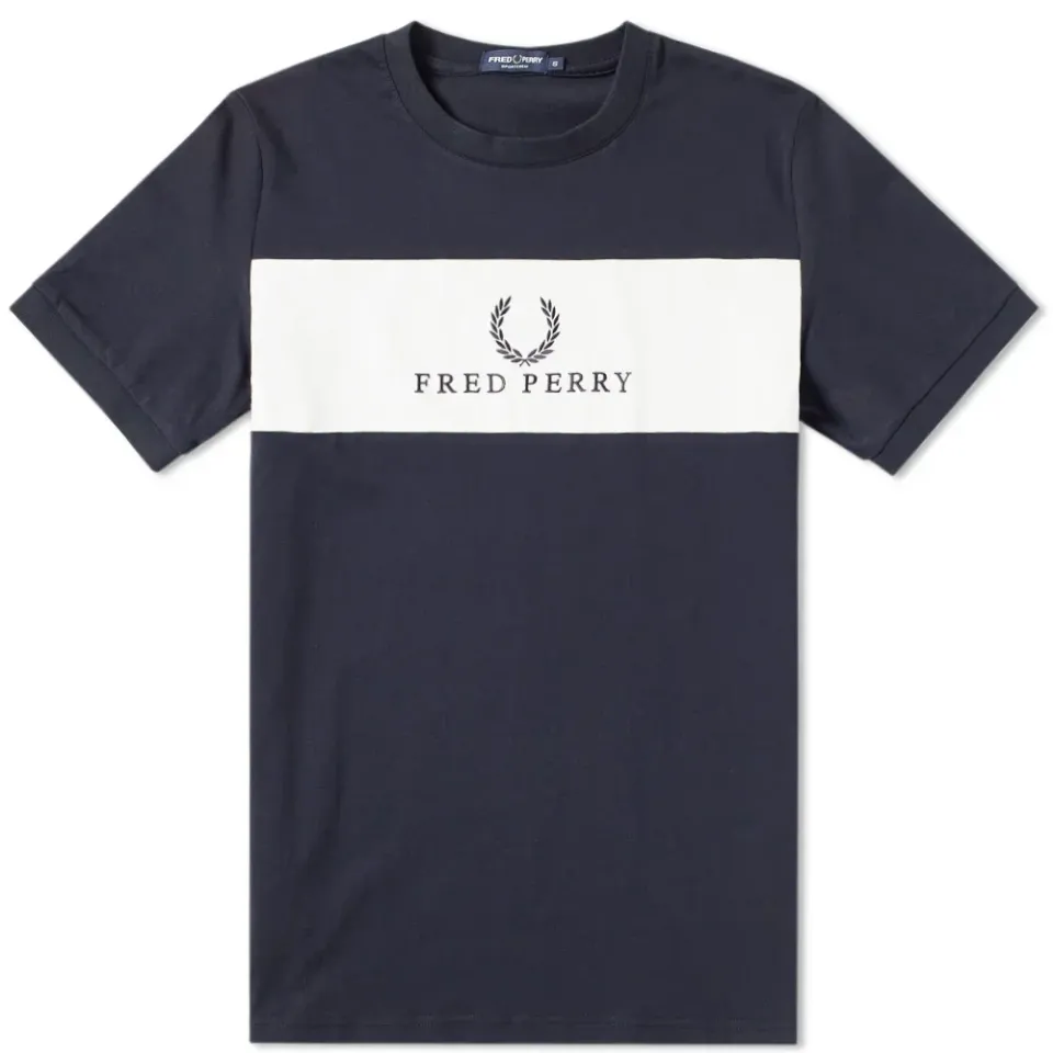 Fred Perry Panel Embroidered Tee
