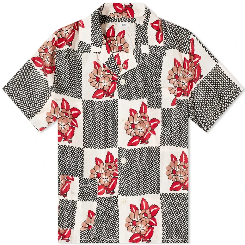 Checker Bloom Vacation Shirt