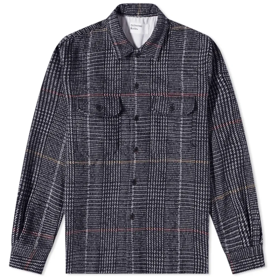 Dogtooth Check Utility Overshirt