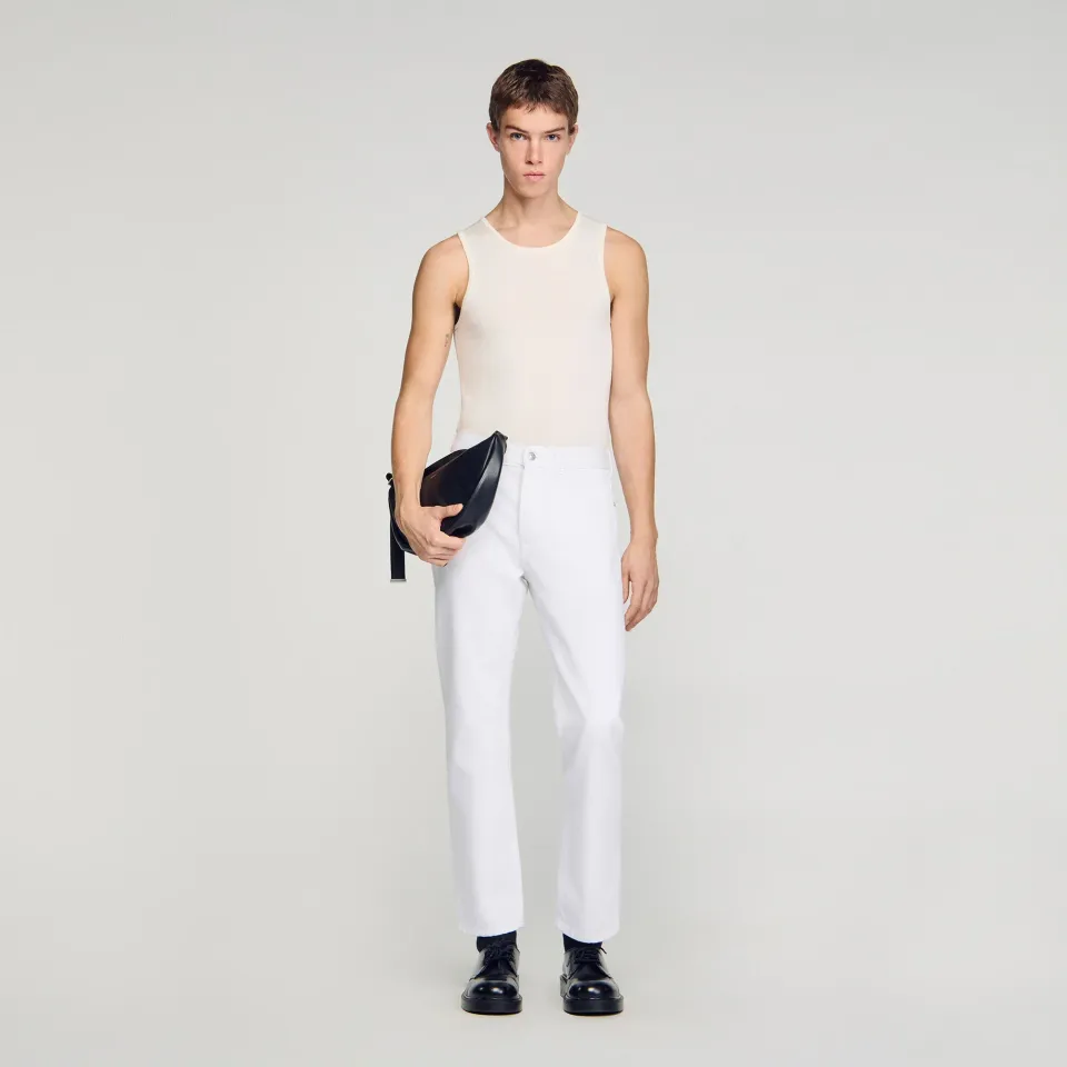 Regular raw jeans