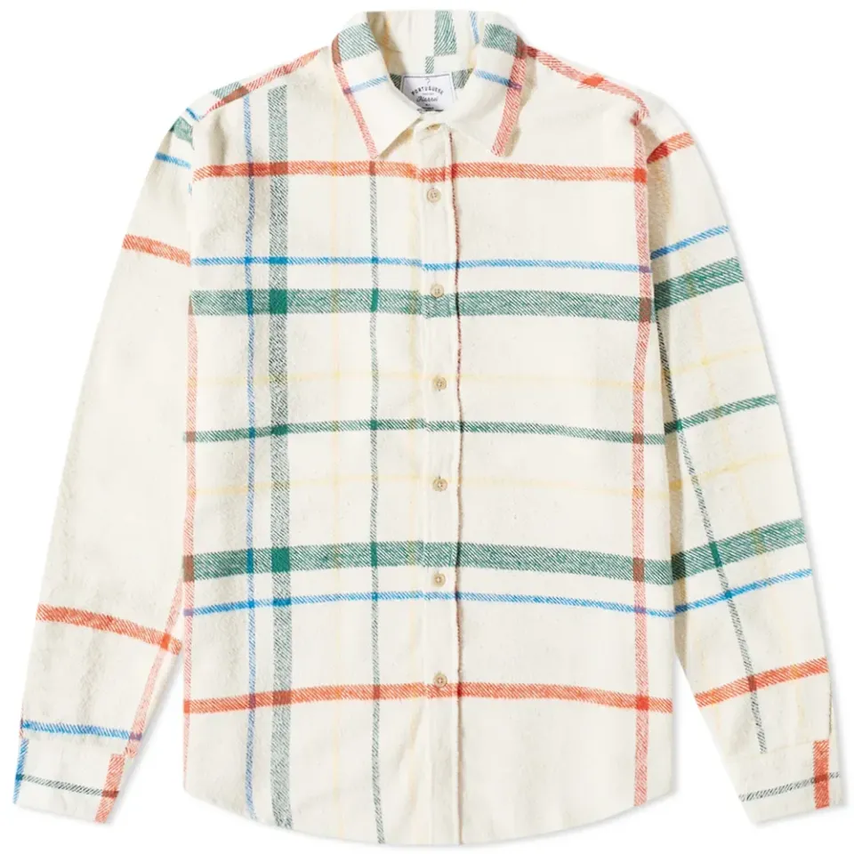 Misaligned Check Overshirt