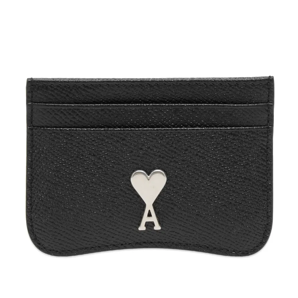 Silver Heart Card Holder