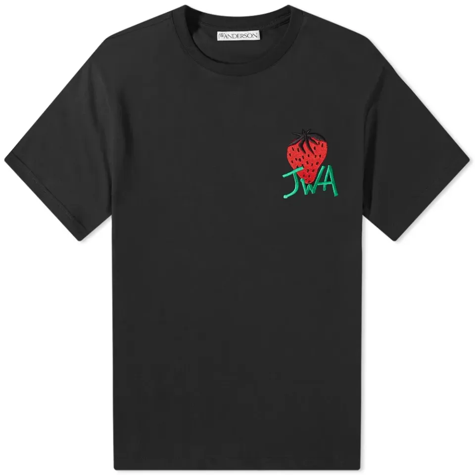 Embroidered Strawberry T-Shirt