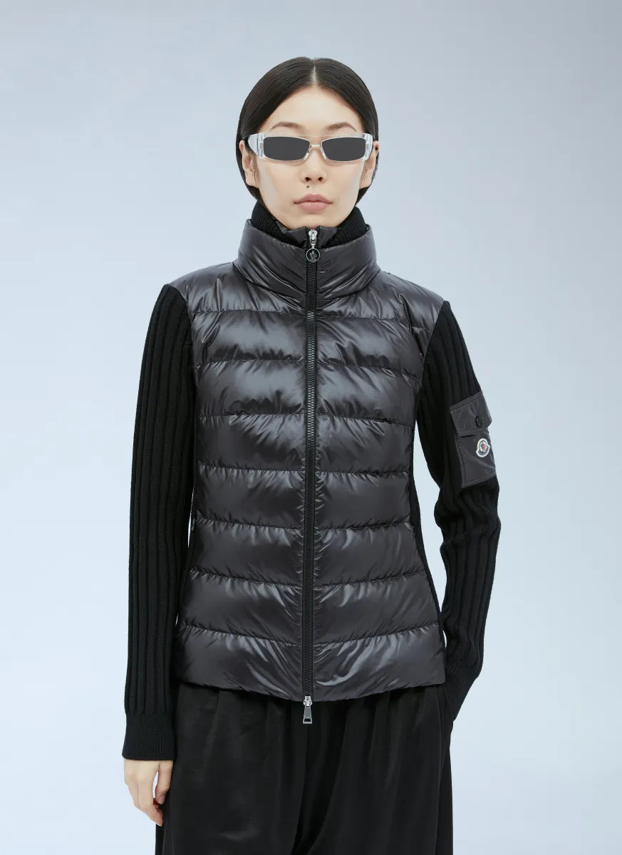 Padded Wool Cardigan
