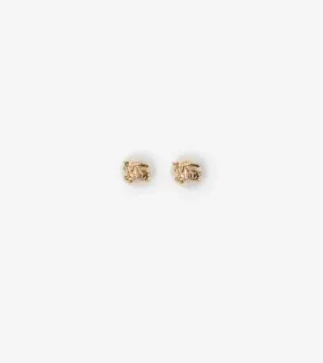 Knight Pearl Stud Earrings in Gold/pearl