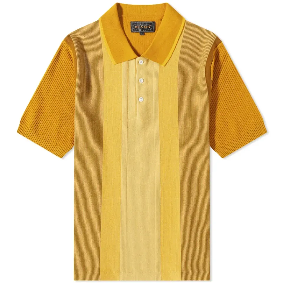 Stripe Knit Polo