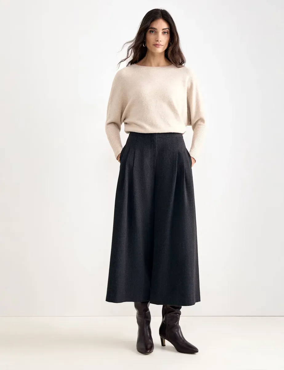 Wide Leg Culottes Grey