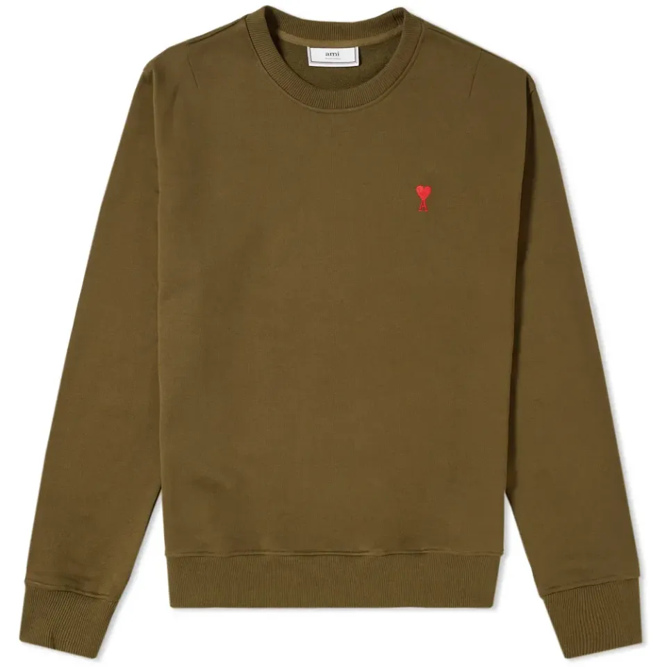 AMI Small Heart Crew Sweat