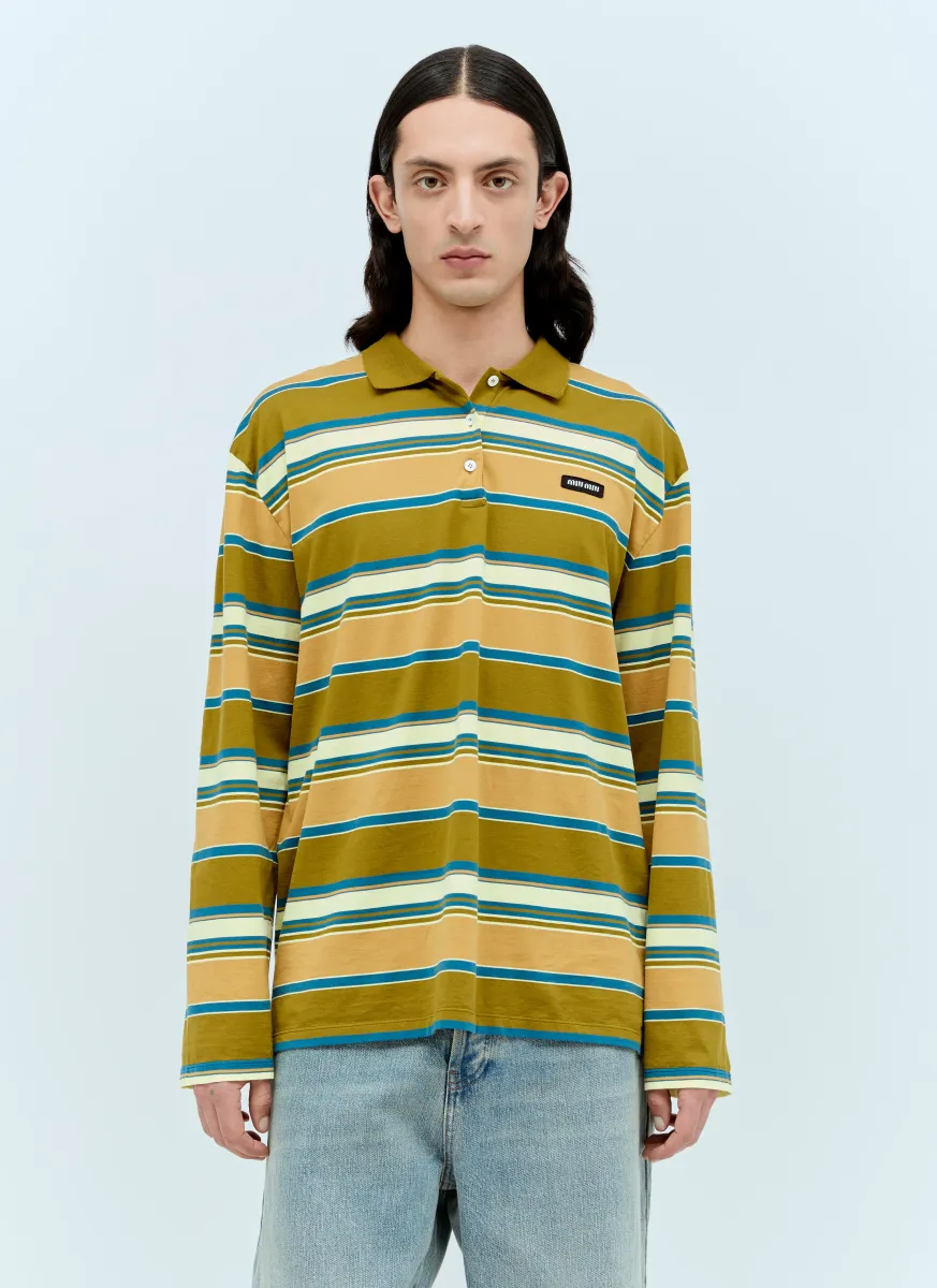 Striped Polo Top