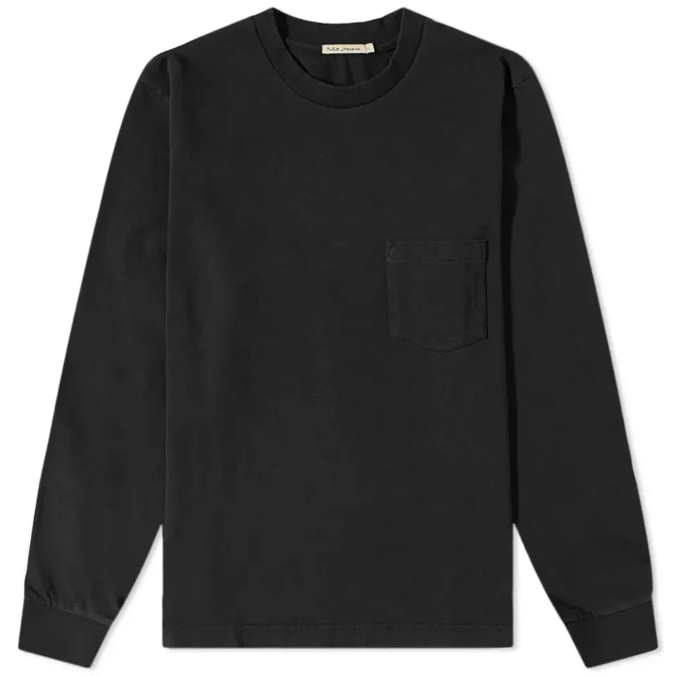 Nudie Long Sleeve Rudi Heavy Pocket T-Shirt