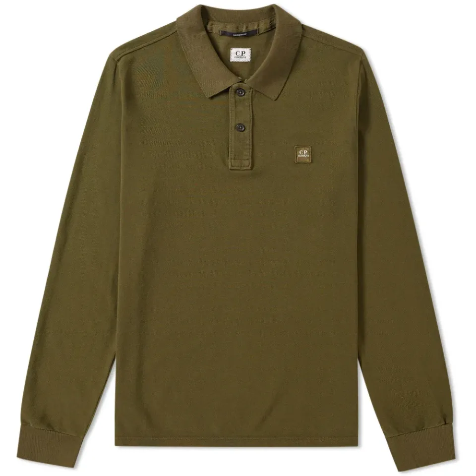 Long Sleeve Patch Logo Polo