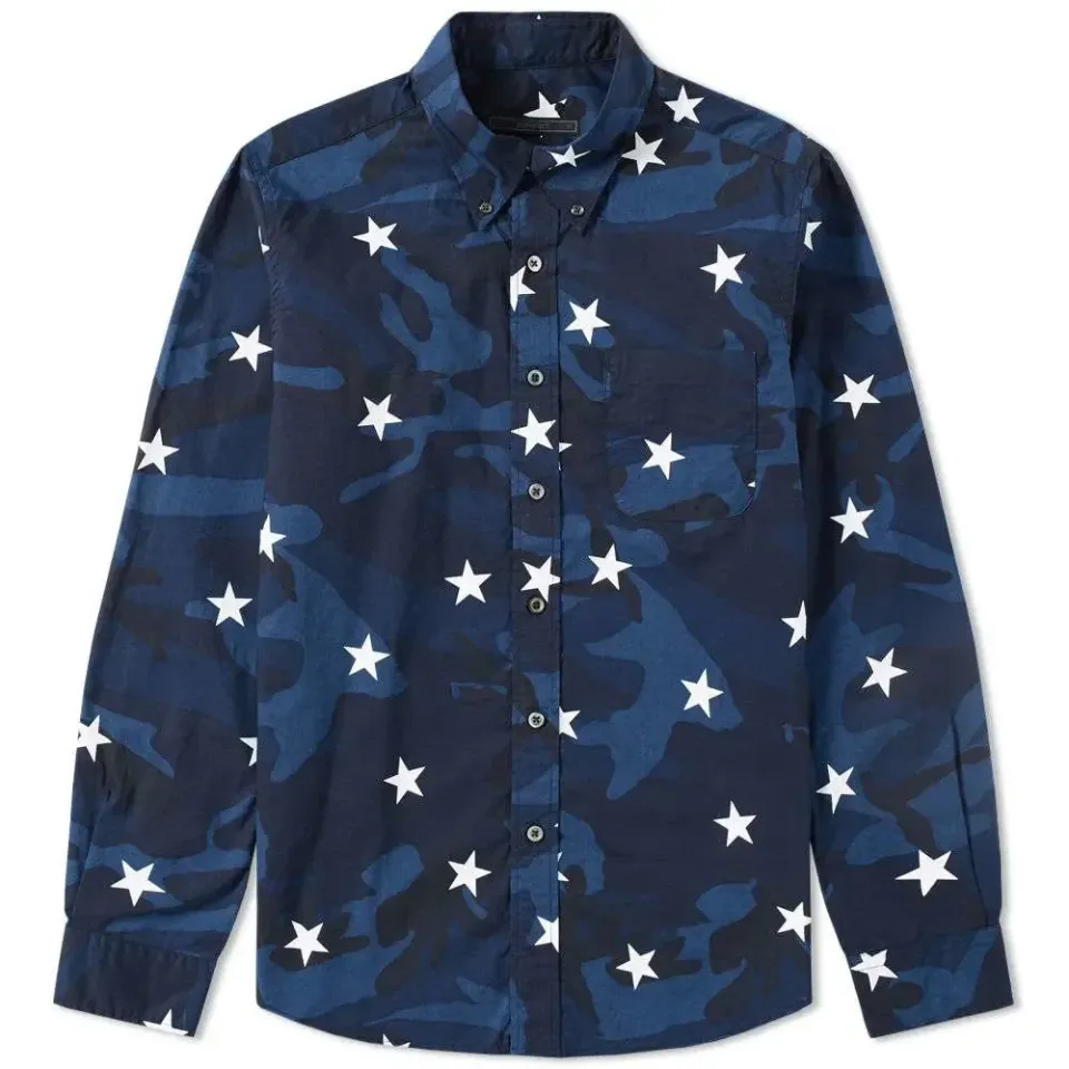 SOPHNET. Camouflage Loan Star Shirt