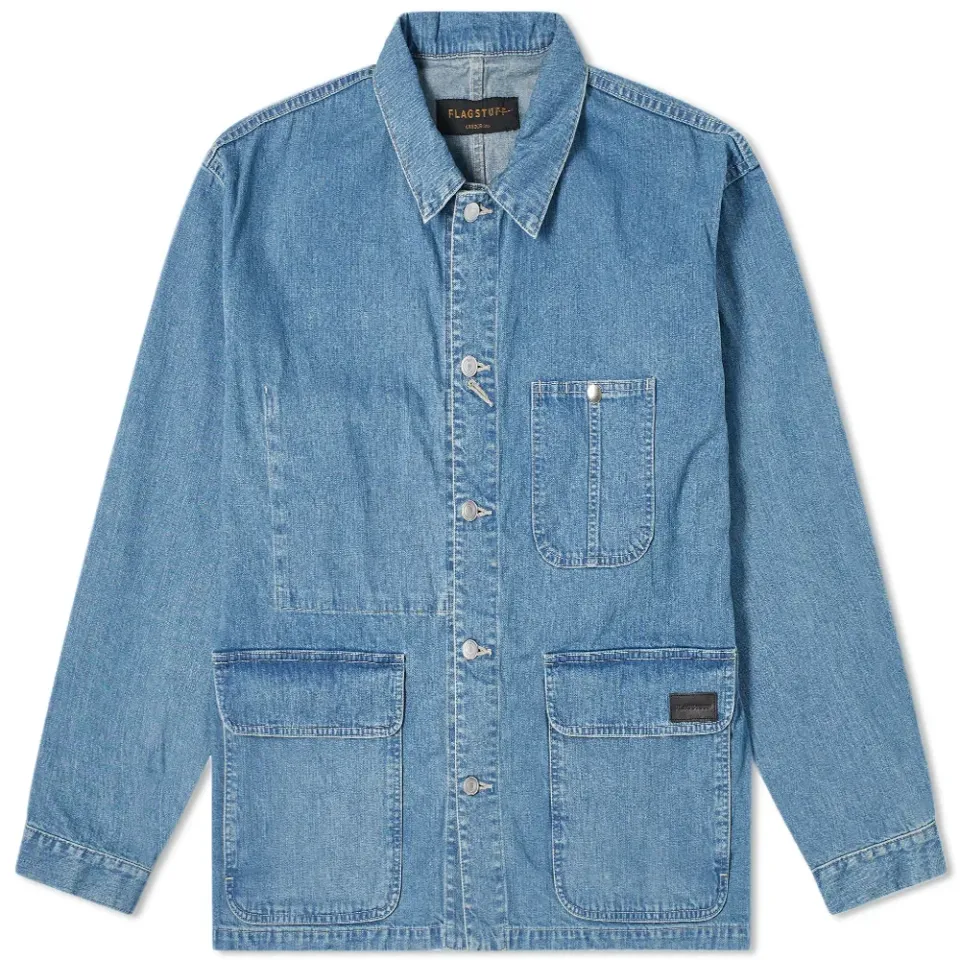 Washed Denim Chore Jacket