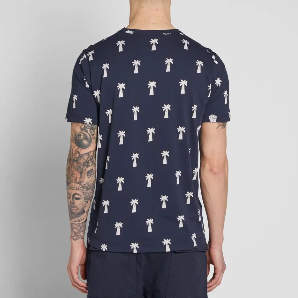 Allover Print Palm Tee