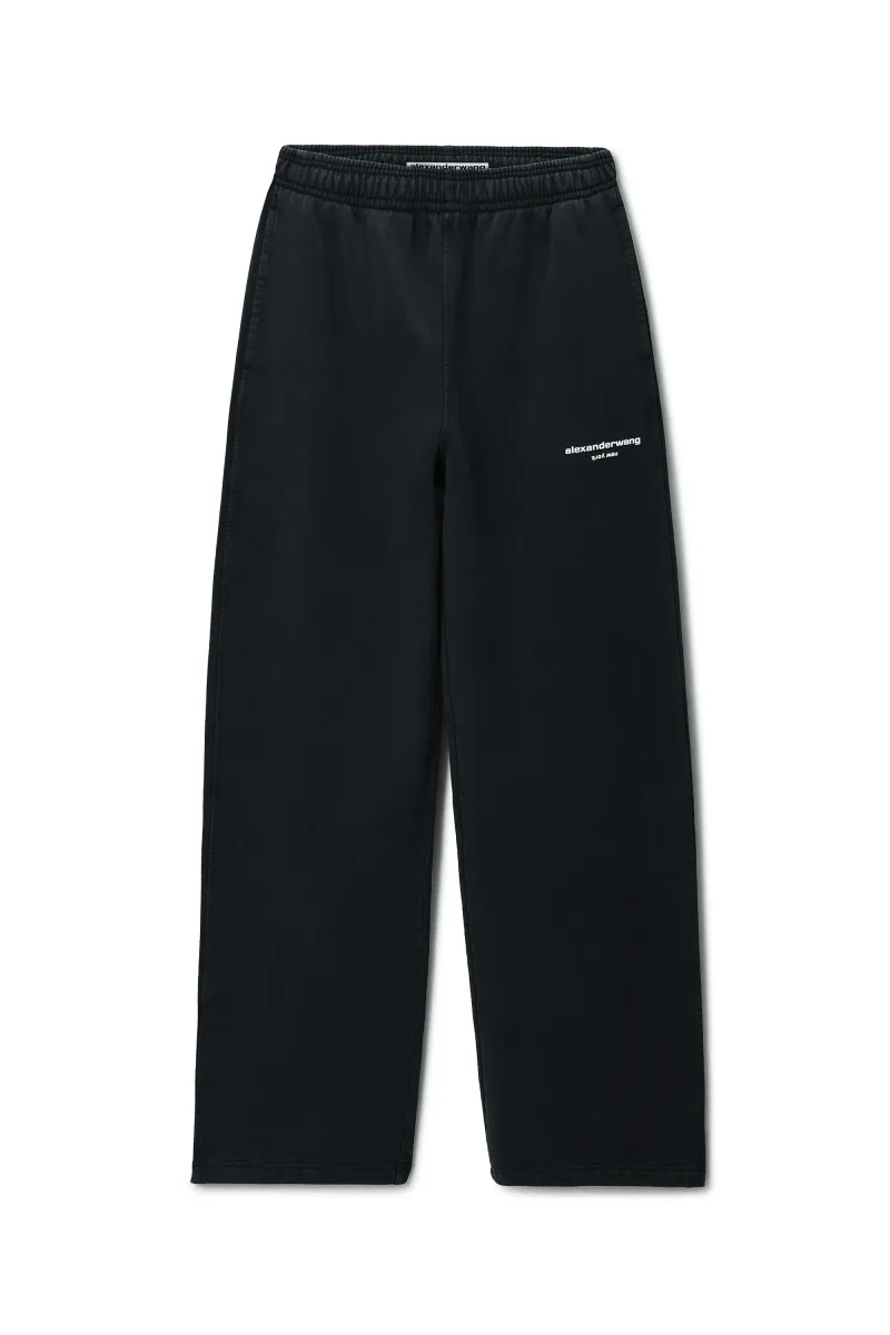 LOGO PRINT MID-RISE OVERSIZED SWEATPANT