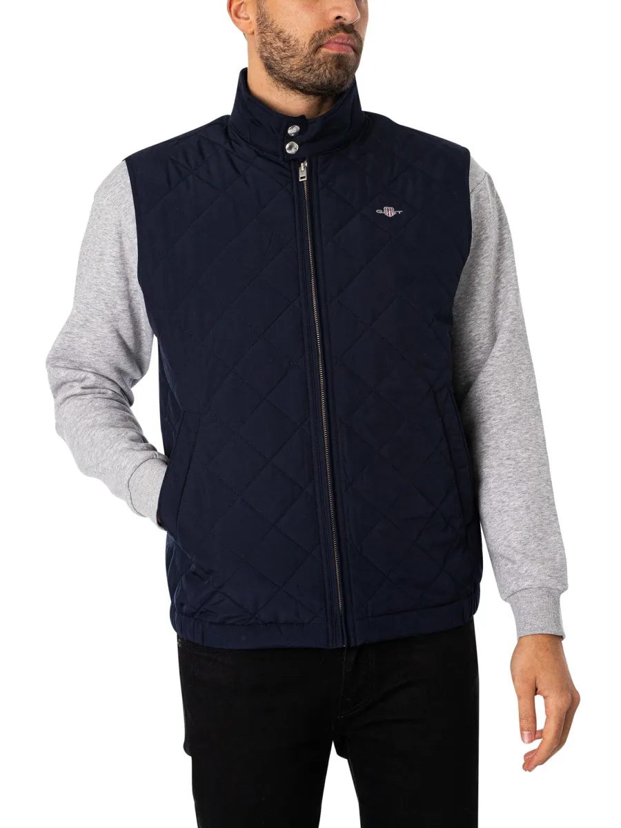 Quilted Windcheater Gilet