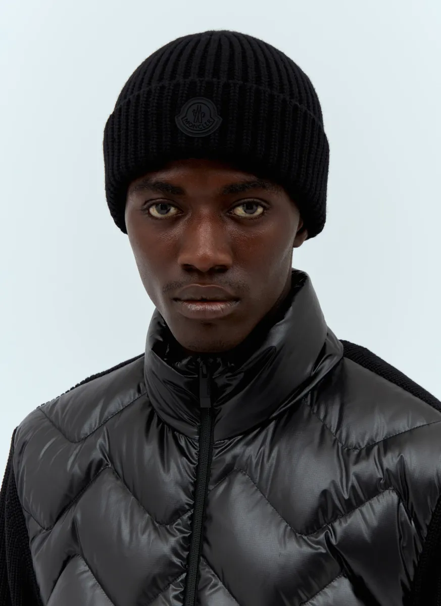 Logo Patch Beanie Hat