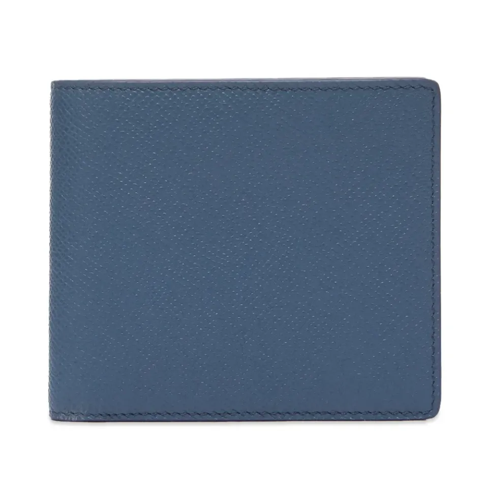 Grained Leather Bill Fold Wallet