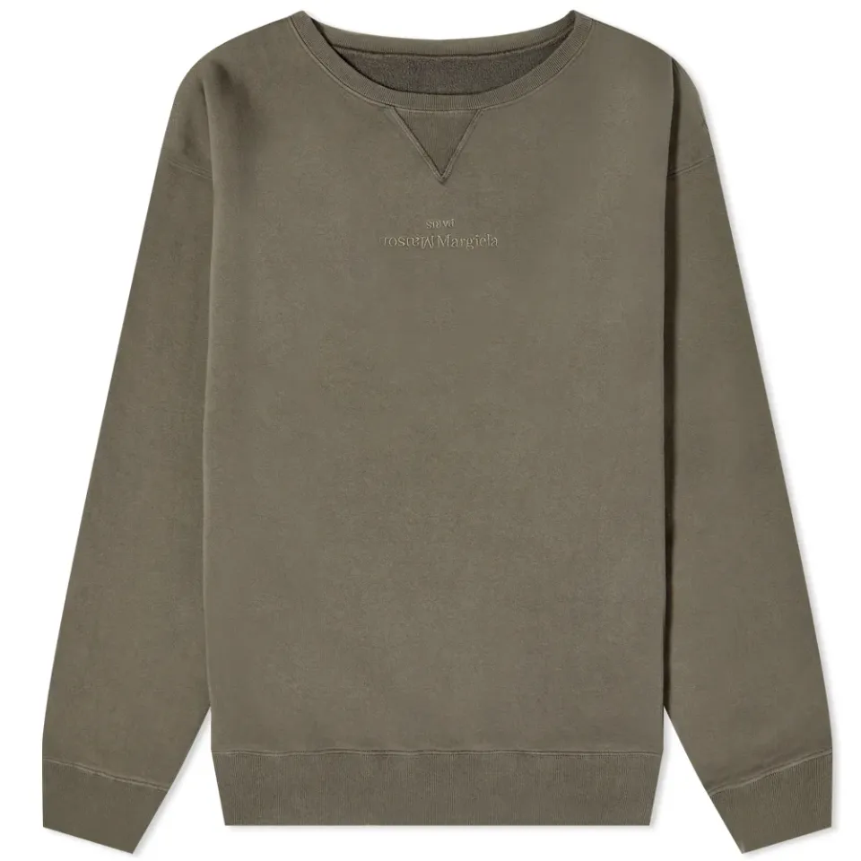 Logo Slash Neck Sweat