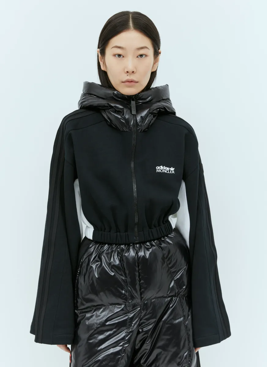 Zip Up Cropped Sweatshirt
