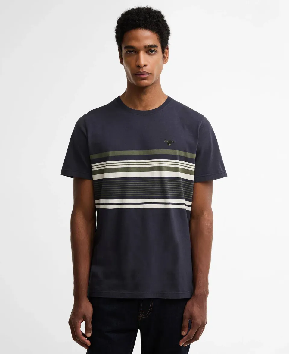 Teeside Striped Graphic Tailored T-Shirt
