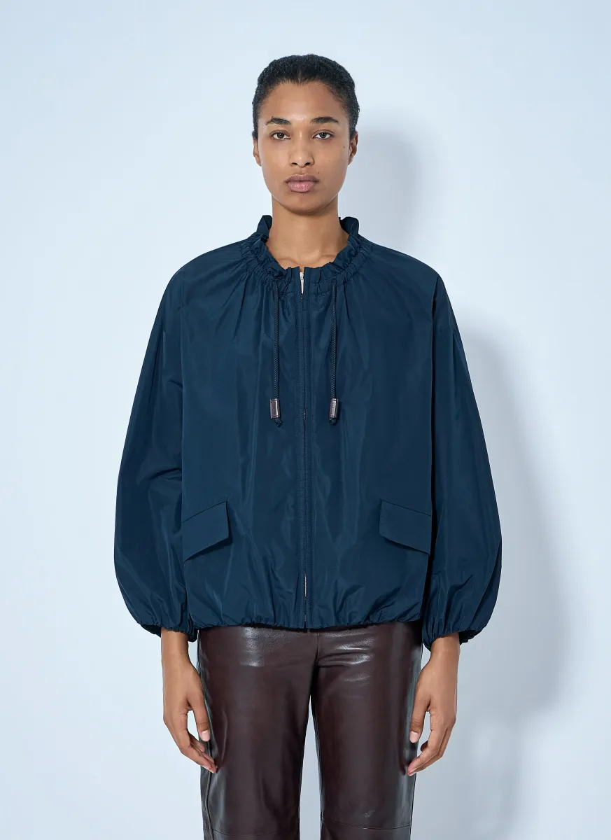 Water-Repellent Taffeta Bomber Jacket