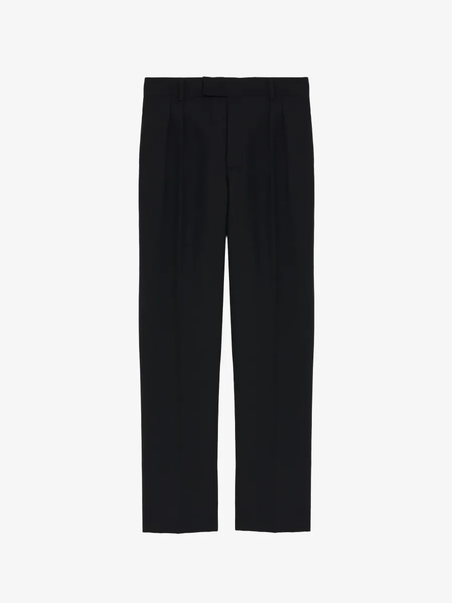 Wool Mohair Tailored Trousers
