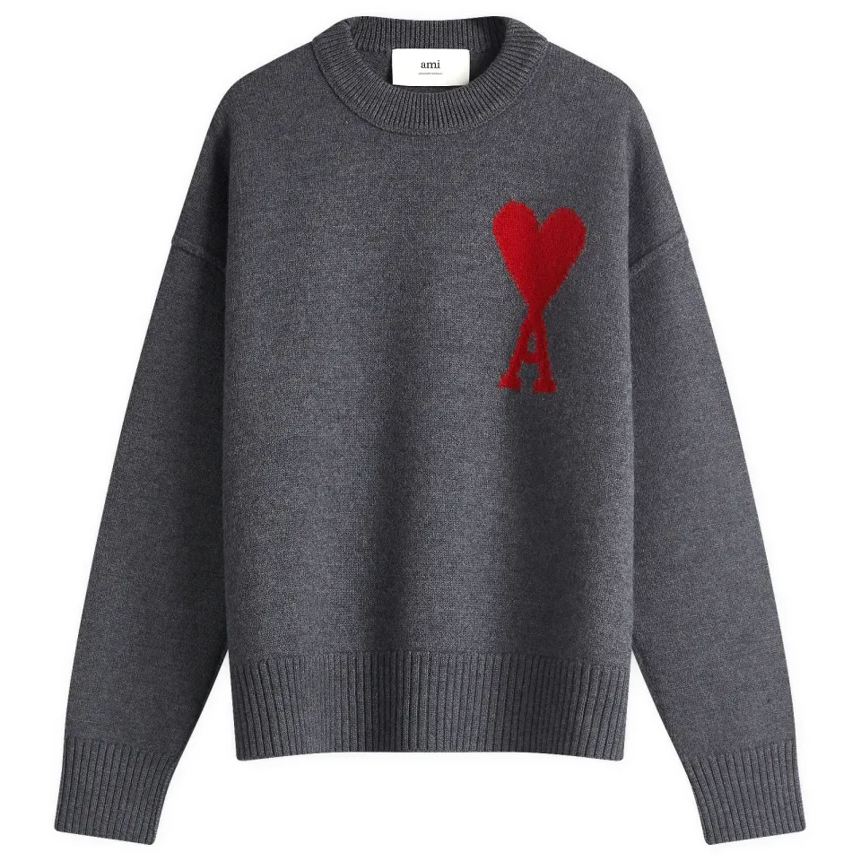 Large A Heart Crew Knit