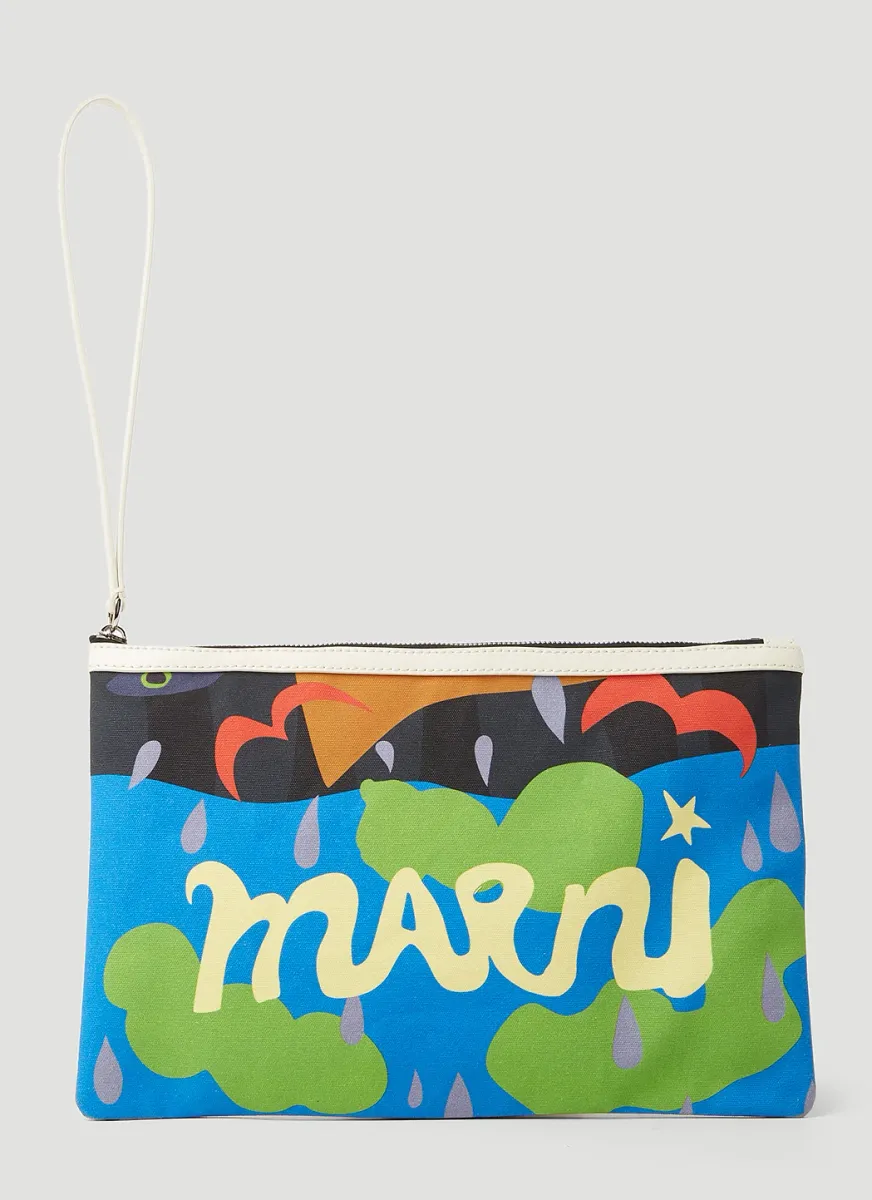 Graphic Print Pouch