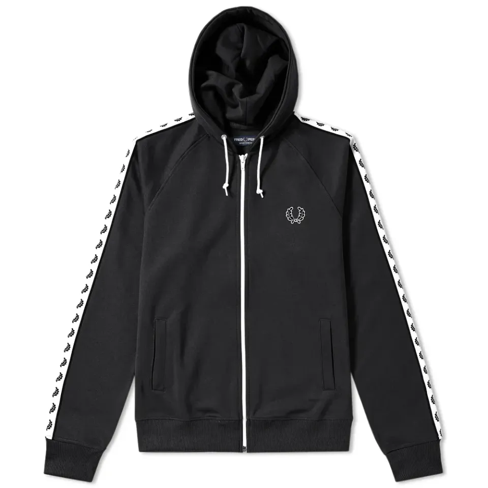 Fred Perry Hooded Taped Track Jacket
